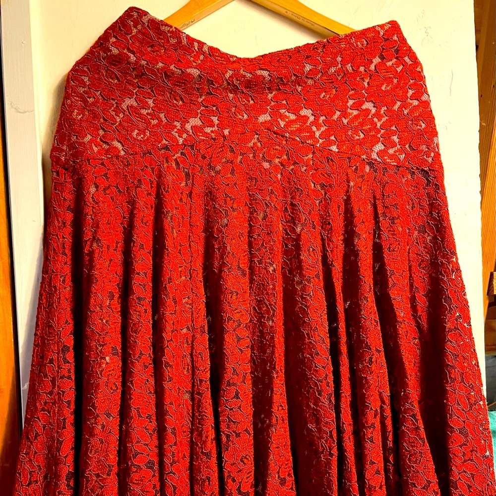 Moulinette  Soeurs Lace lined skirt Sz 2